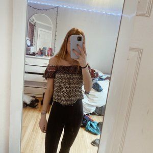 USED LA HEARTS Off The Shoulder Shirt. Cropped!